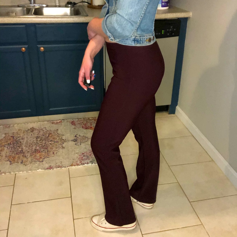 Vintage 90’s burgundy maroon polyester pants